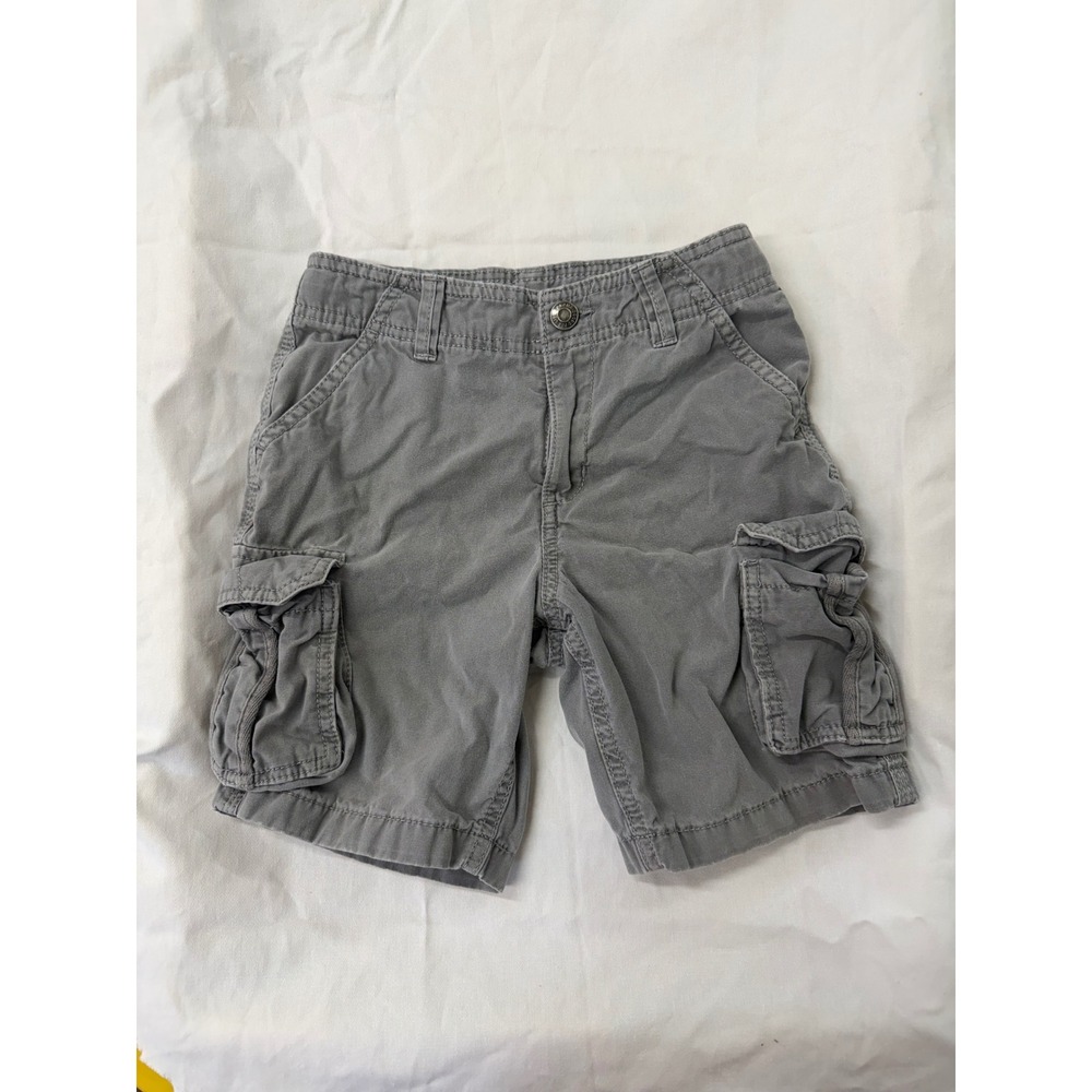 Sonoma Boys Gray Cargo Shorts Size 7 Utility Multi Pocket Cotton Blend Casual
